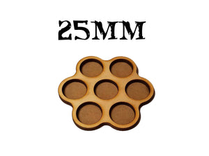 Game Movement Tray 7 pc Trays 25mm base for Warhammer 40k Age of Sigmar